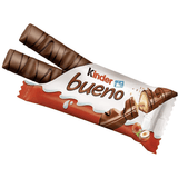 Kinder Bueno, Barritas de Chocolate y Crema de Avellanas, 15/30 Paquetes de 43g