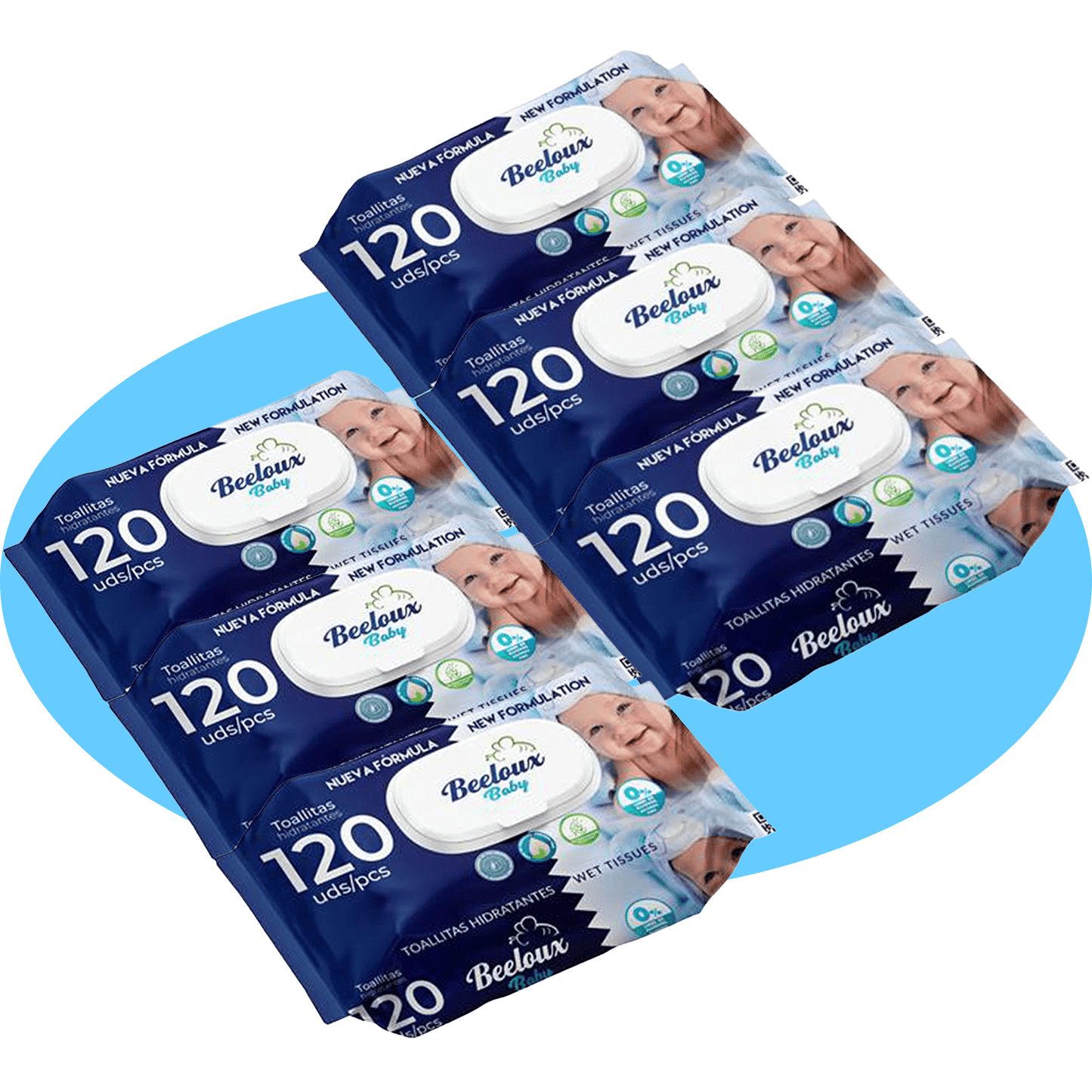 Toallitas Húmedas, Cuidado e Hidratación Profunda, Fibras Ultrasuaves ideales para Piel Sensible, Perfume Fresco, Packs de 3/6/9/12 Unidades, 360/720/1080/1440 Toallitas