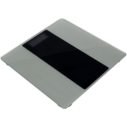 Bascula de Baño Digital con Pantalla LCD, Vidrio Templado de 5 mm, 180 kg de Capacidad, Encendido por Toque, Conversión kg/lb, Funciona con 2 Baterías tamaño AAA (no incluidas)