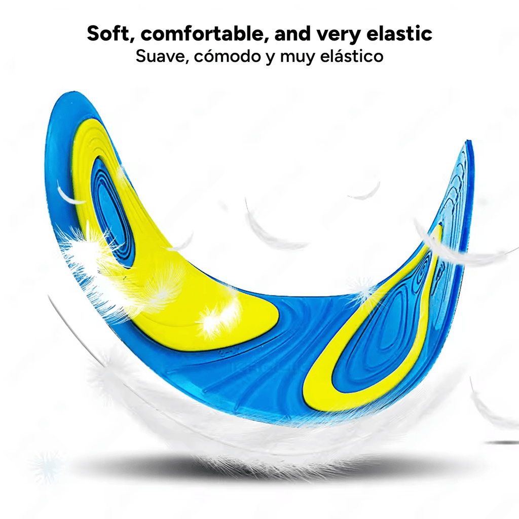 Plantillas de Gel de Silicona para el Soporte de Pie, Plantillas ideales para Caminar, Trabajar o Hacer Deporte, Ideal para Todo Tipo de Calzado, Almohadillas Amortiguadoras, Alta Elasticidad, 2 Plantillas