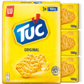 LU Tuc Galletas Crackers Saladas Originales, Pack Ahorro de 3 Paquetes, 100g por Paquete