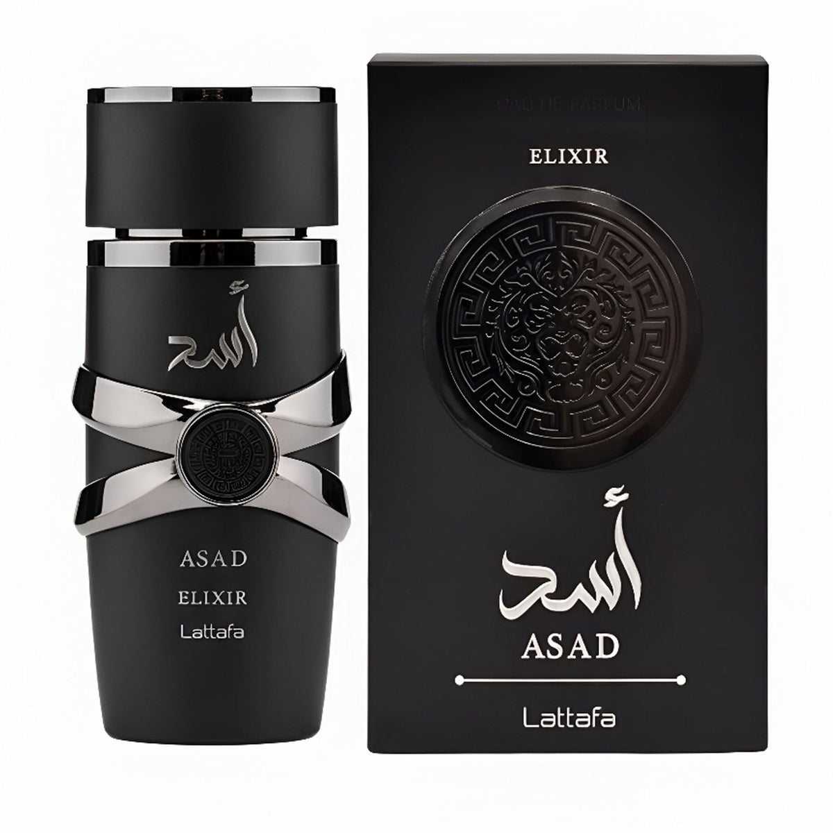 Lattafa Asad Elixir Eau de Parfum, Perfume Árabe para Hombre con Notas Especiadas, Amaderadas y Avainilladas, Aroma Cálido y Envolvente, 100 ml