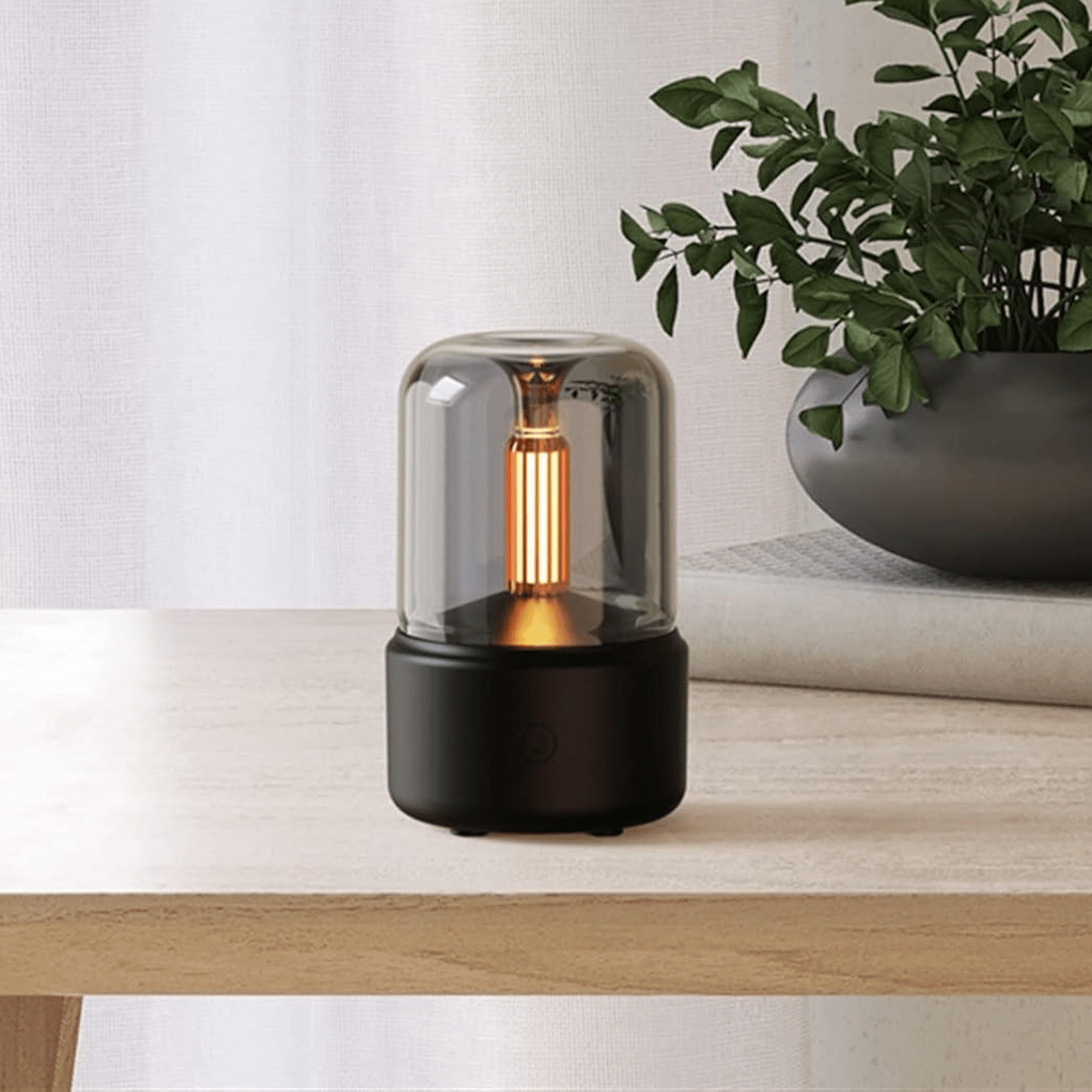 Humidificador de Aroma de 120 ml, Humidificador y Difusor de Aromas, Experiencia Relajante y Aromática, Conexión USB tipo-C, Diseño Compacto, Luz Ambiental Integrada