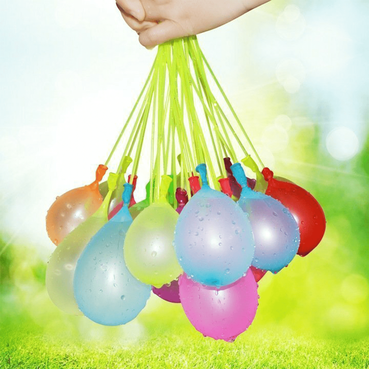 111 Globos de Agua de Llenado Rápido, Llenado Rápido en 60 Segundos ideal para Jardín, Piscina y Fiestas, Autosellado sin Nudos