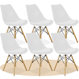 Sillas para Comedor, Sillas para Cocina con Asiento Blando, Tapizado y Patas Resistentes de Madera de Haya, Sillas Nórdicas Minimalistas, 49.5 x 44 x 79.5 cm