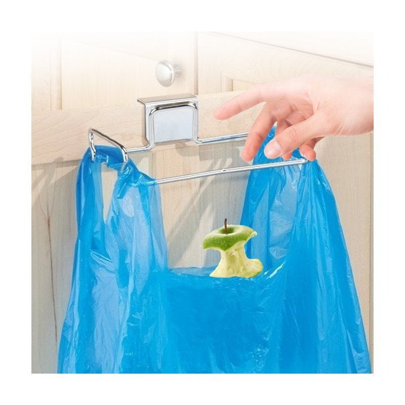 Soporte para Bolsas de Basura, Hecho en Acero de Máxima Calidad, Ideal para Optimizar y Ahorrar Espacio, Colocación Sencilla y Práctica, Compacto y Versátil, Ideal para la Cocina, 30 x 16 x 6 cm