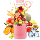 Botella Batidora de 300ml, 6 Cuchillas de Acero, Batería de 1200mAh, Cable de Carga USB, 40W de Potencia, Perfecto para Uso Diario y para Llevar, Para todo Tipo de Frutas y Verduras