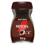 Nescafé Classic Natural, Café Soluble Instantáneo 200g/100g/50g, Tueste Medio, Intensidad 8