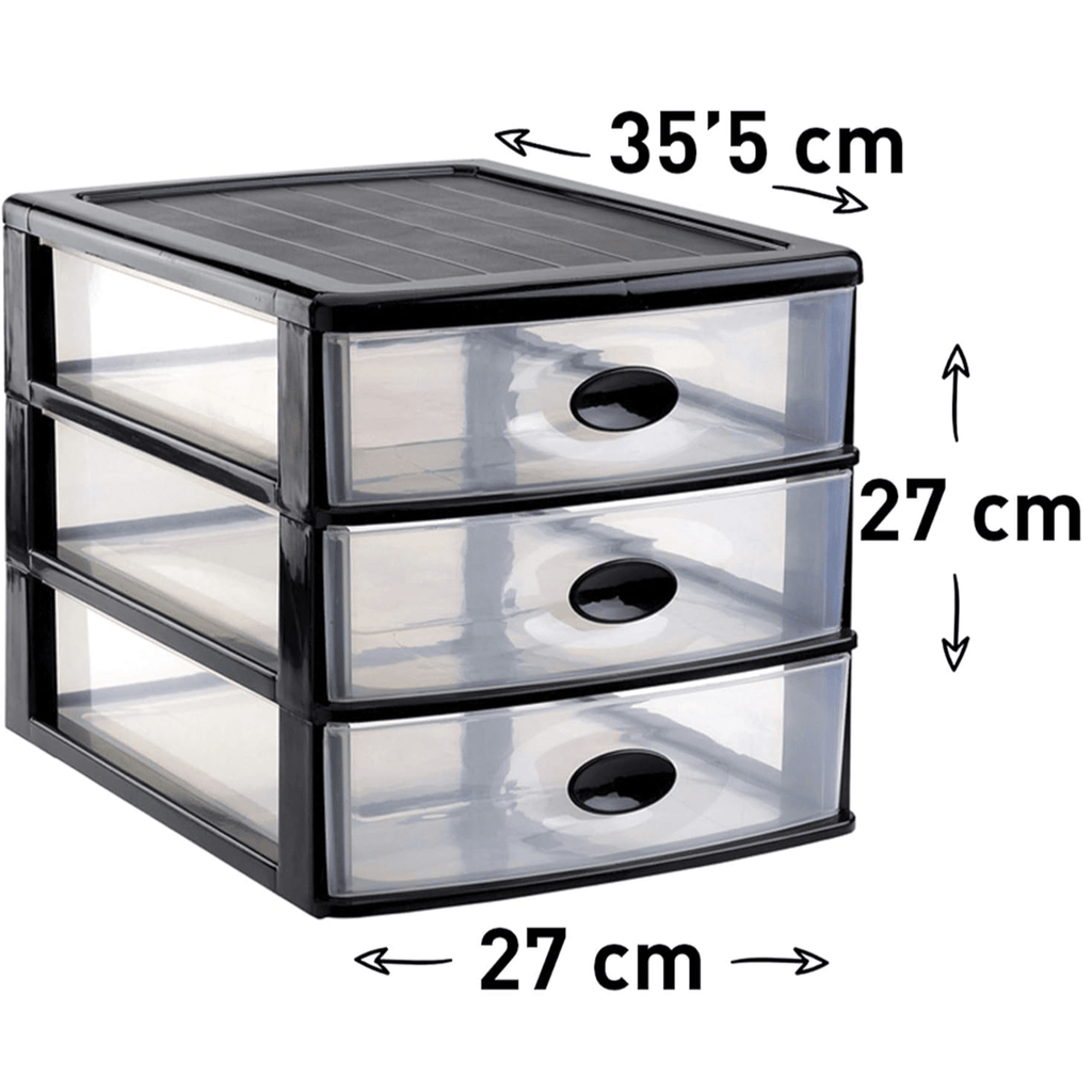 Cajonera Plastico, Organizador de Cajones, Cajones de Almacenamiento de Plástico Transparente, Cajonera de Escritorio, Organizadores Apilables e Impermeables para Ropa, Zapatos, Juguetes y Objetos, Cajas de Clasificación Resistentes