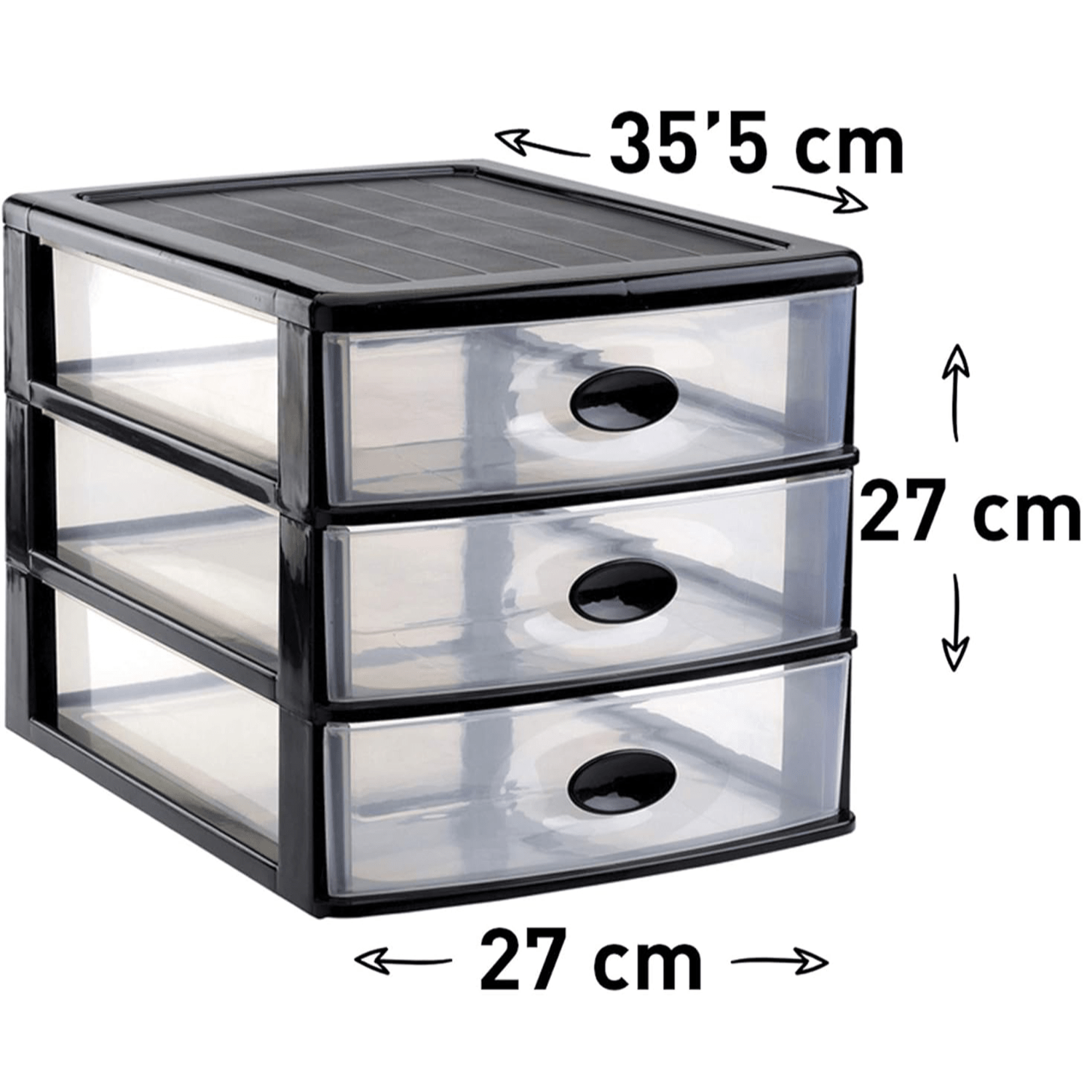Cajonera Plastico, Organizador de Cajones, Cajones de Almacenamiento de Plástico Transparente, Cajonera de Escritorio, Organizadores Apilables e Impermeables para Ropa, Zapatos, Juguetes y Objetos, Cajas de Clasificación Resistentes