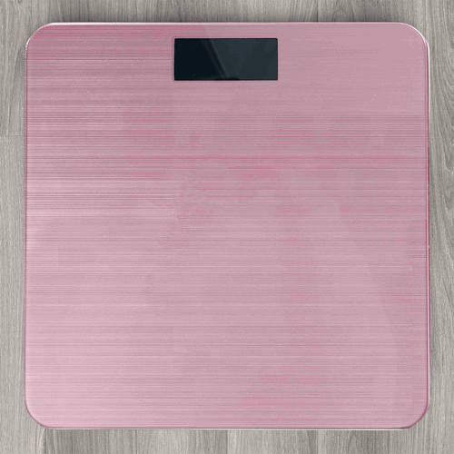Bascula de Baño Digital con Pantalla LCD, Vidrio Templado de 5 mm, 180 kg de Capacidad, Encendido por Toque, Conversión kg/lb, Funciona con 2 Baterías tamaño AAA (no incluidas)
