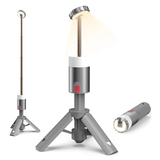 Linterna Campamento Telescópica y Recargable, Varios niveles de Luz y Color, Plástico ABS y Aluminio, Mando a distancia, Bombilla COB + RGB, Batería: 2 x 3.000 mAh, Medidas: 7 x 7 x 31-113,5 cm
