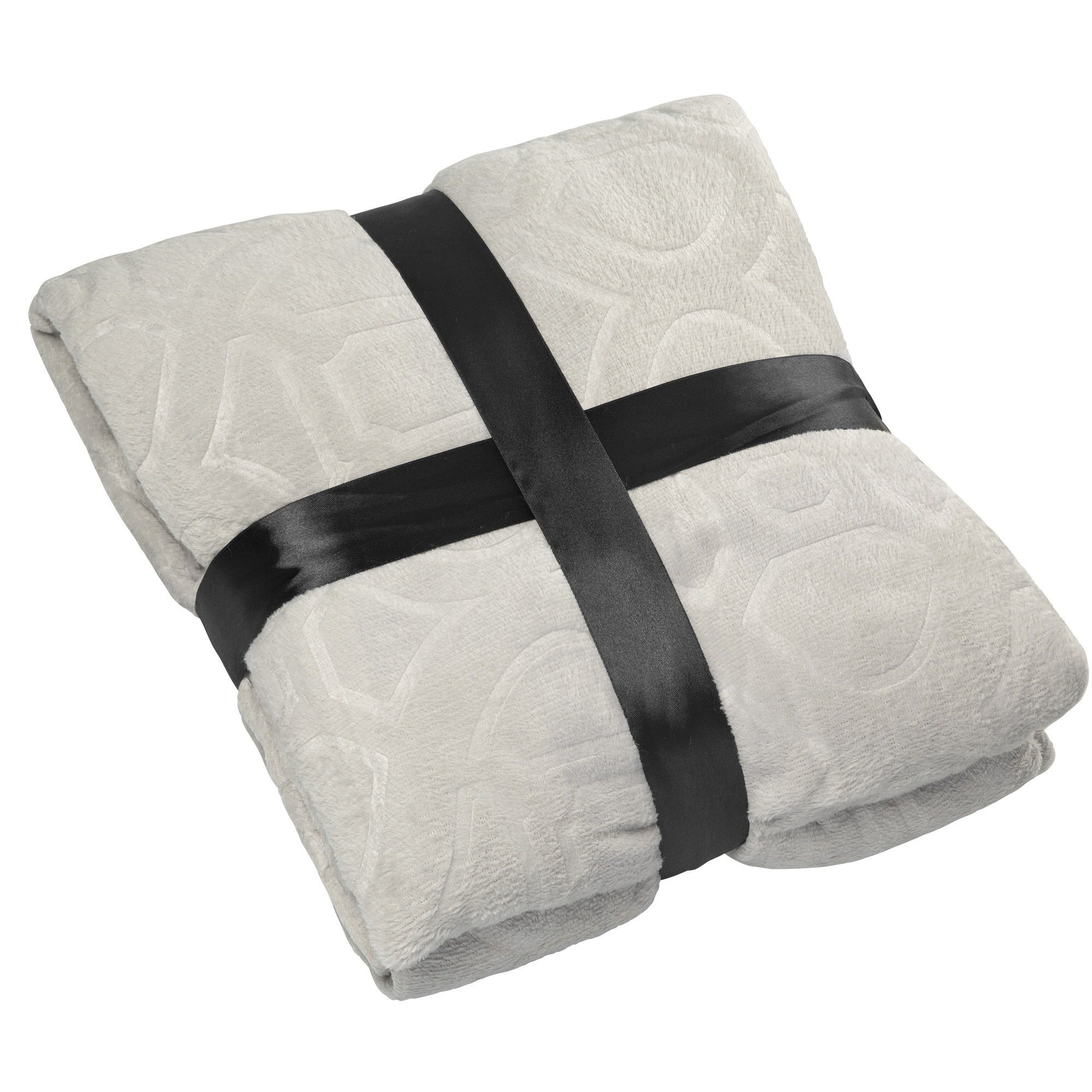 Manta Suave, Manta Super Suave y Cálida de Poliéster con Diseño Geométrico en Relieve, 127 x 177.8 cm, 220g Poliéster, Ideal para Otoño e Invierno