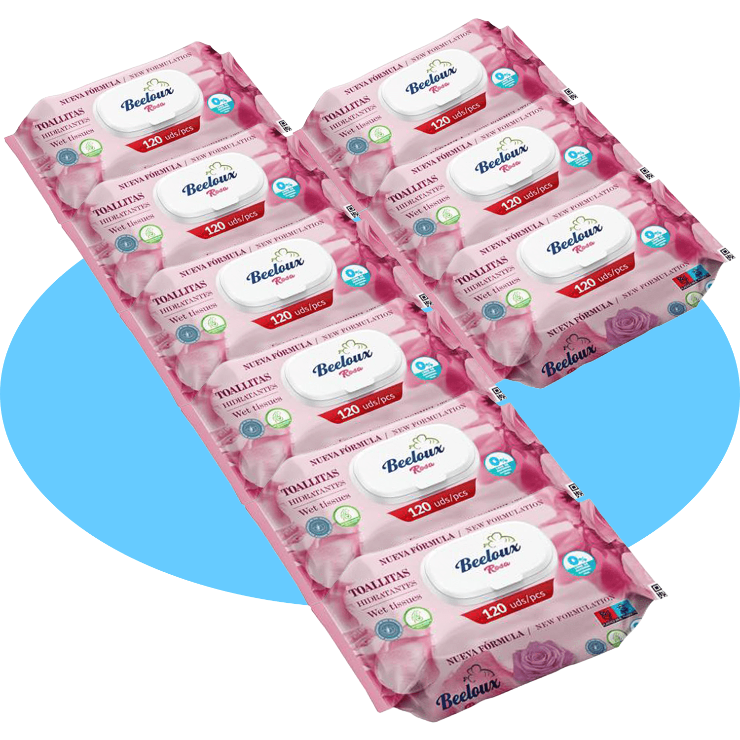 Toallitas Húmedas, Cuidado e Hidratación Profunda, Fibras Ultrasuaves ideales para Piel Sensible, Perfume Fresco, Packs de 3/6/9/12 Unidades, 360/720/1080/1440 Toallitas