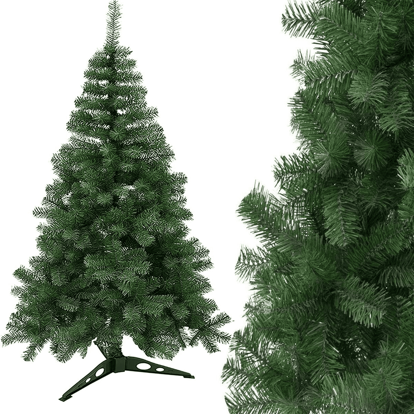 Árbol de Navidad Artificial de 90 cm, Decoración Festiva de Navidad Efecto Pino, Arbol Navidad Denso y con Volumen ideal como decoración Navideña y de Invierno