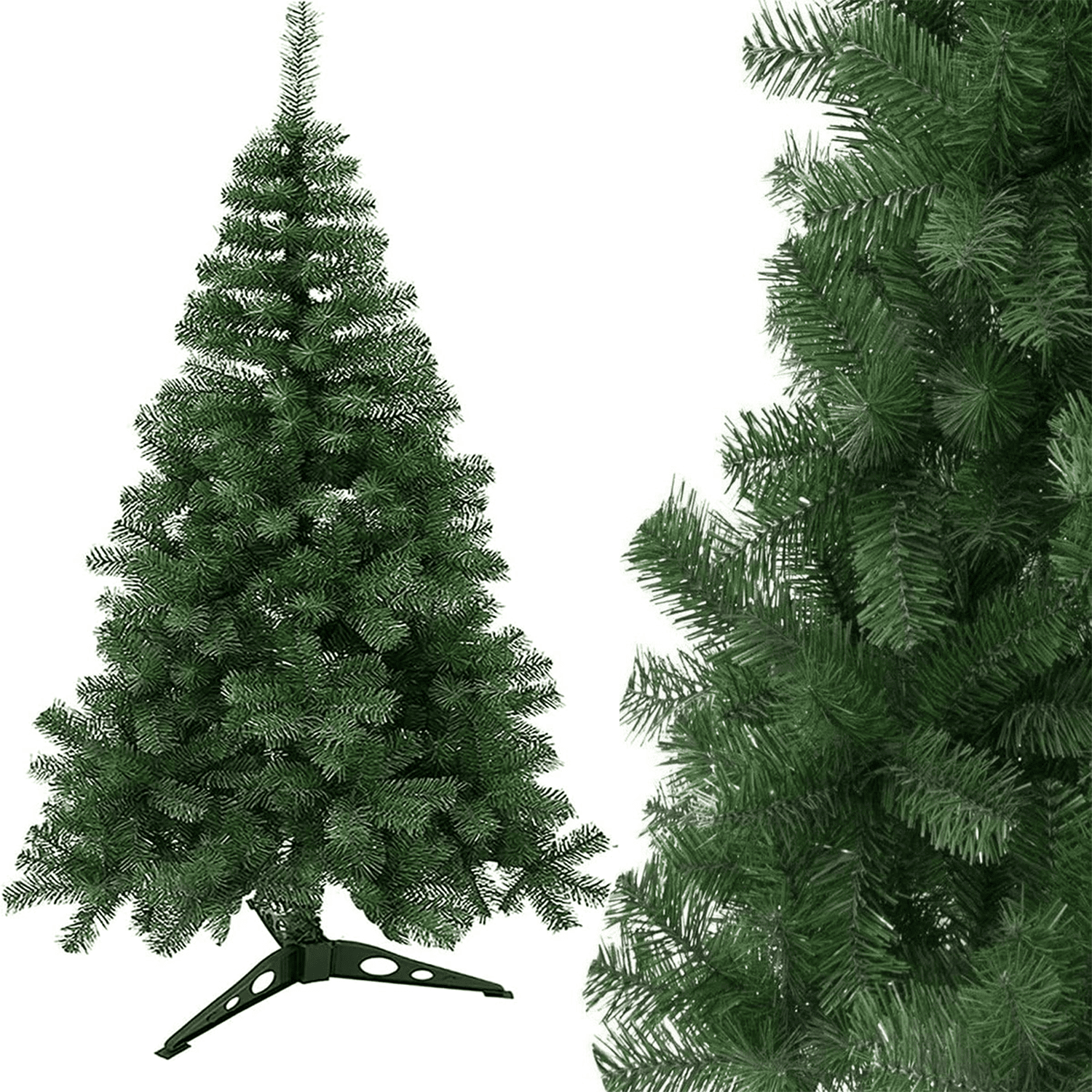 Árbol de Navidad Artificial de 90 cm, Decoración Festiva de Navidad Efecto Pino, Arbol Navidad Denso y con Volumen ideal como decoración Navideña y de Invierno