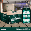 Mahou Clásica, Cerveza 24 Latas de 330ml, Cerveza Dorada Lager, Sabor Suave, 4,8% Volumen de Alcohol