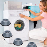 4 Patas Goma Anti Vibración, Antideslizantes, Amortiguador de Golpes, Reduce el Ruido y la Vibración, Ideal para Secadoras, Lavadoras, Lavavajillas