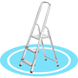 Escaleras Plegables Aluminio de Tijera Super Resistente hasta 150Kg, Acero y Aluminio Antideslizantes