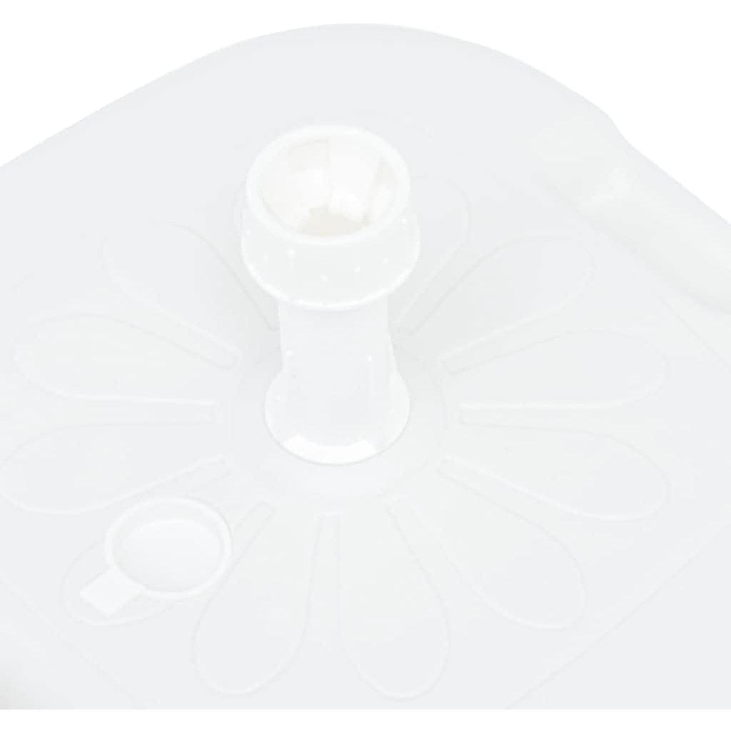 Base Sombrilla Resistente para Exterior, Rellenable con Agua o Arena, 16L de Capacidad, Compatible con parasoles de Jardín y Patio con un diámetro de 21-32 mm, Con Asa para Facilitar su Transporte, 45 x 45 x 26cm