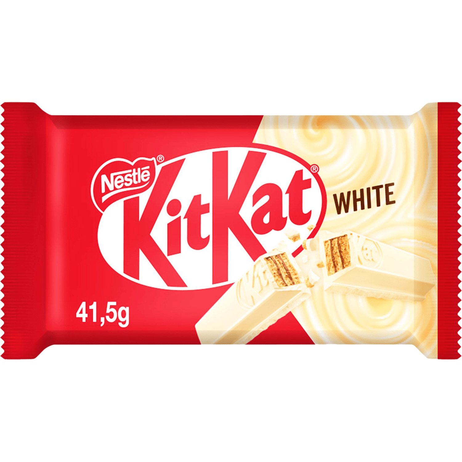 Nestlé KITKAT Barritas de Chocolate Blanco, Snack de Chocolate, Pack Ahorro de 24 Barras de 41,5g