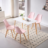 1/2/4/6 Unidad Sillas para Comedor, Sillas para Cocina con Asiento Blando, Tapizado y Patas Resistentes de Madera de Haya, Sillas Nórdicas