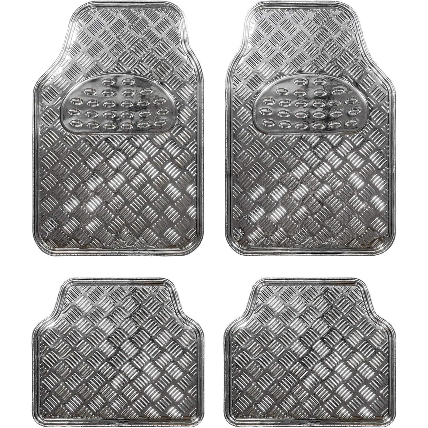 Alfombrillas Coche Antideslizantes, Set 4 Alfombrillas Universales para Coche, Hechas de PVC Duradero y Resistente, Instalación Fácil y Protección Completa para el Interior del Vehículo, Fácil de Limpiar