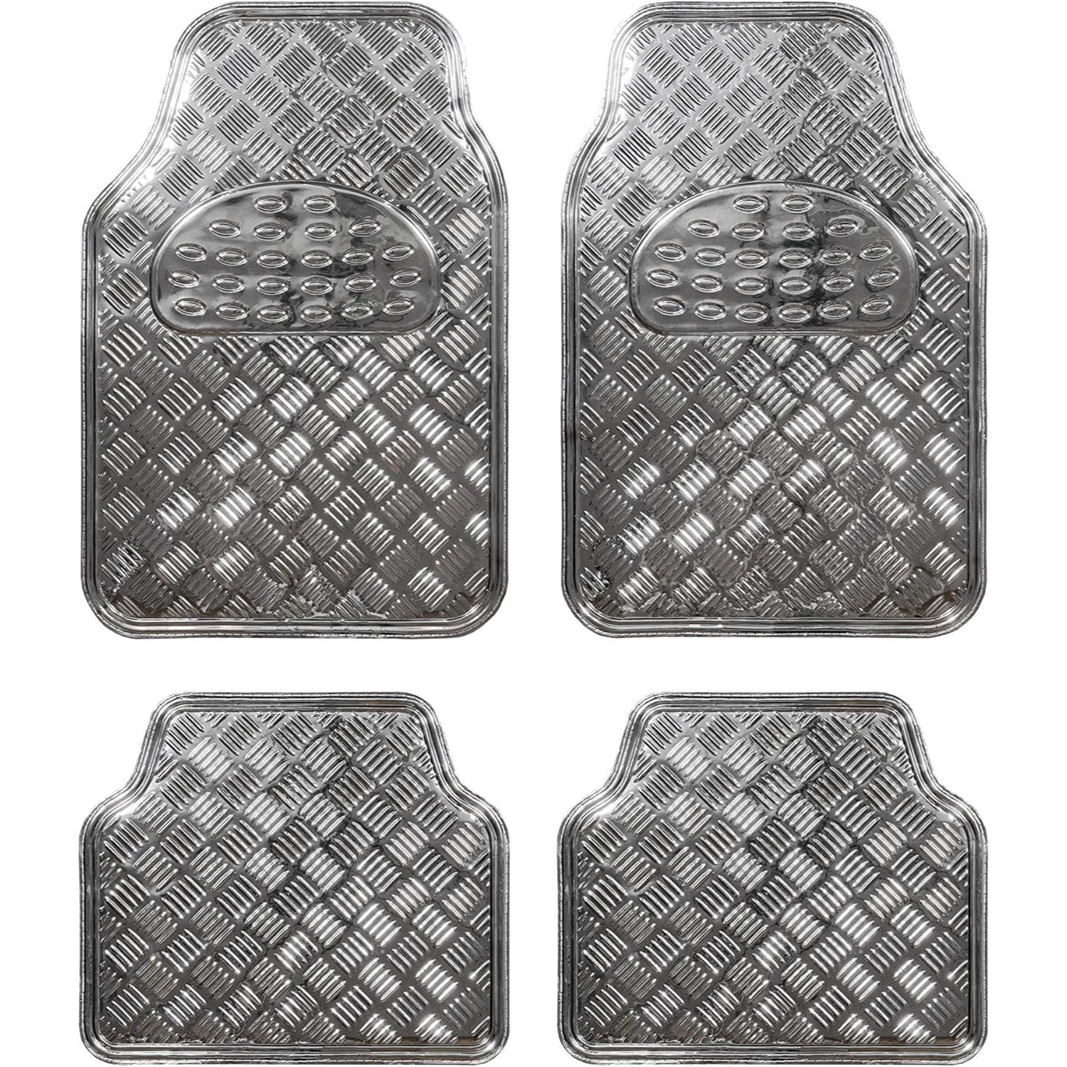 Alfombrillas Coche Antideslizantes, Set 4 Alfombrillas Universales para Coche, Hechas de PVC Duradero y Resistente, Instalación Fácil y Protección Completa para el Interior del Vehículo, Fácil de Limpiar