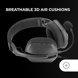 Mars Gaming MH-Pro, Auriculares Gaming ARGB Flow, Sonido Envolvente, Almohadillas Air 3D, Micrófono, PS4, PS5, Xbox One, Xbox Series X-S, Switch, Switch 2, Windows, Mac, Smartphone y Tablet, Negro