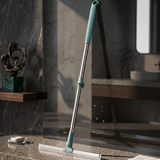 Escoba Multifunción, Cabezal Giratotio 180°, Mango Ajustable de 60 a 100cm, Perfecta para Eliminar Líquidos y Manchas, Fácil Uso en Espacios de Difícil Acceso, Eficaz para Limpiar Cristales, Flexibilidad Ideal para Suelos y Superficies Lisas