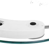 Bascula de Baño de Cristal, 180Kg de Resistencia, Dígitos LCD, Sensor de Alta Precisión, Cristal Resistente de 8mm, Reajuste y Apagado Automático, Indicador de Poca Batería y Exceso de Carga, 34cm