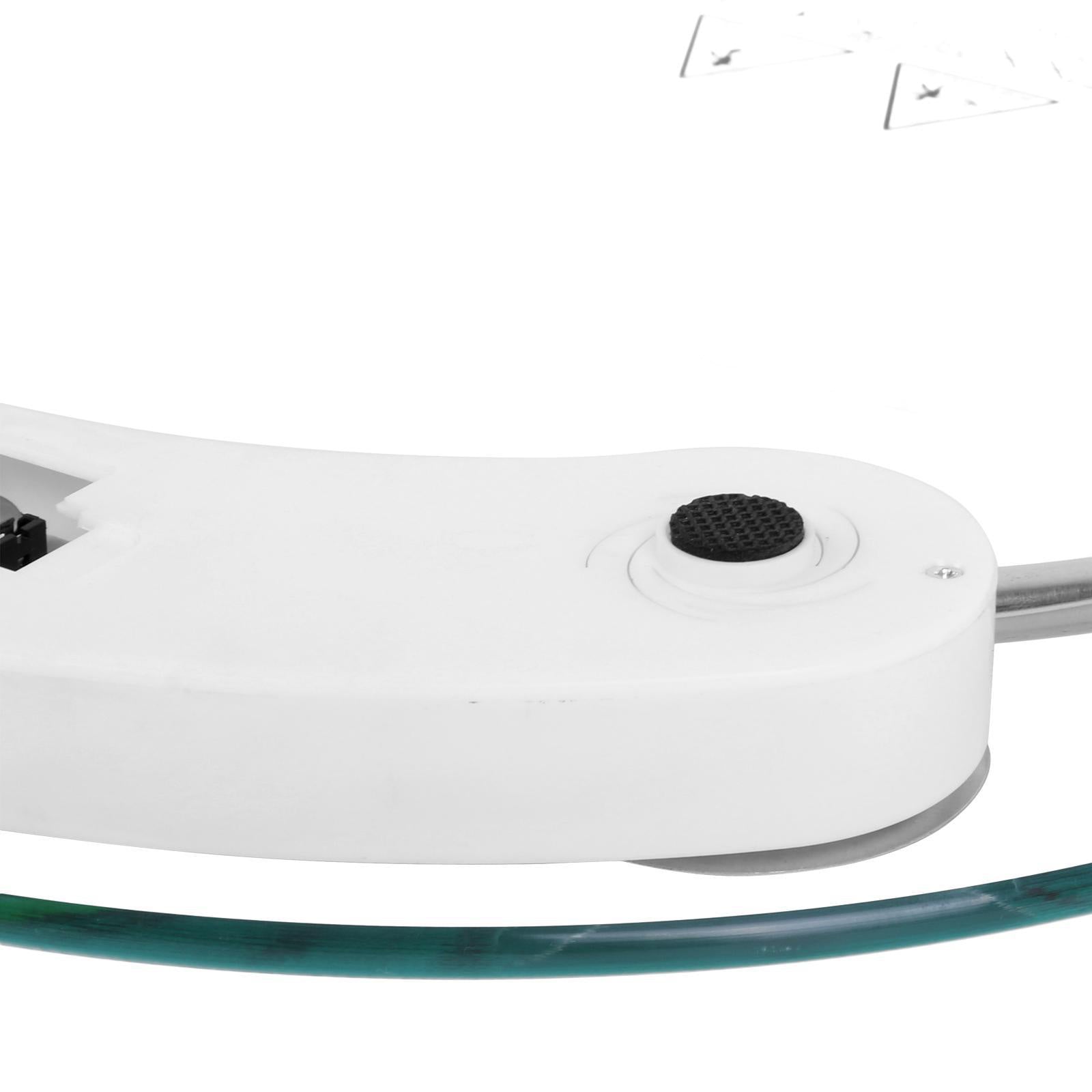 Bascula de Baño de Cristal, 180Kg de Resistencia, Dígitos LCD, Sensor de Alta Precisión, Cristal Resistente de 8mm, Reajuste y Apagado Automático, Indicador de Poca Batería y Exceso de Carga, 34cm