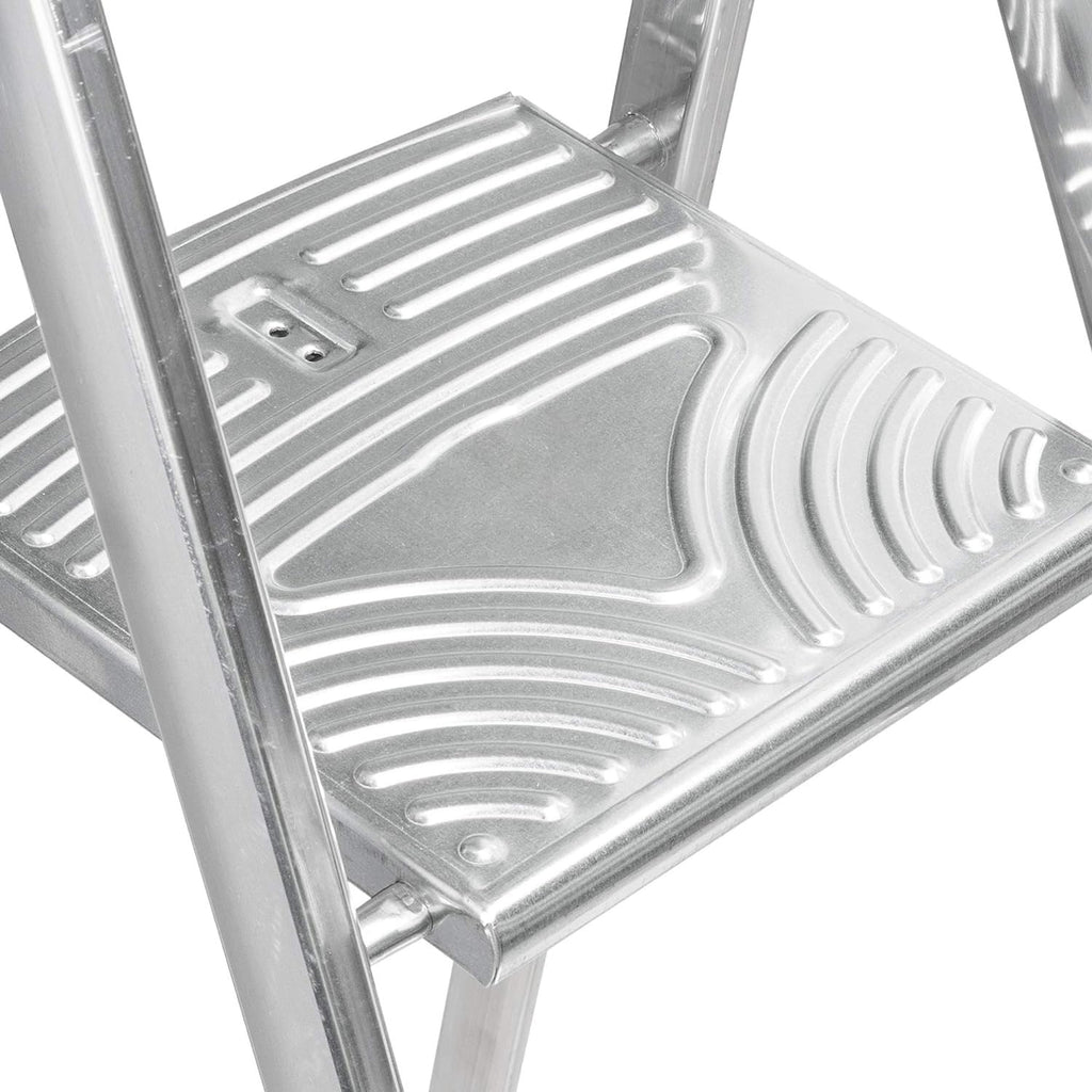Escaleras Plegables Aluminio de Tijera Super Resistente hasta 150Kg, Acero y Aluminio Antideslizantes
