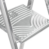 Escaleras Plegables Aluminio de Tijera Super Resistente hasta 150Kg, Acero y Aluminio Antideslizantes