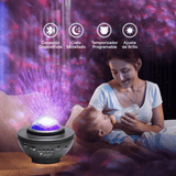 Lampara Proyector de Estrellas LED, Proyector Galaxias con Altavoz, Mando a Distancia y Temporizador, Proyector de Estrellas para Dormitorio, Múltiples Modos de Luz y Colores