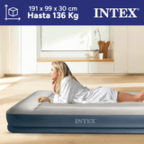 INTEX Colchón Hinchable, Colchon Inflable, Rápido Hinchado, Alta Resistencia con Extra de Firmeza, Comodidad y Durabilidad, Apto para Interior y Exterior, Hecho de Miles de Fibras de Poliéster que no se Estiran ni por el Tiempo ni por el Uso