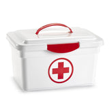 Botiquin Hogar, Botiquín Emergencia con Tapa y Asa de 35.5 x 23.5 x 20 cm, Resistente y Espacioso, Ideal para Casa, Oficinas, Eventos Deportivos y Viajes