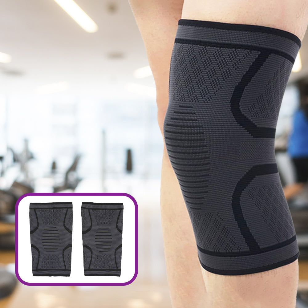 2 Rodilleras Deportivas Resistentes, Ideal para Hombres y Mujeres, Sujección Suave y Extra Cómodas, Aptas para Actividades y Deporte al Aire Libre, Hechas de Poliéster y Latex, Lavables