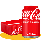 Coca-Cola Sabor Original / Zero / Sabor Cherry / Sabor Vainilla, Refresco de Cola, Pack Ahorro de 24 Latas de 330ml