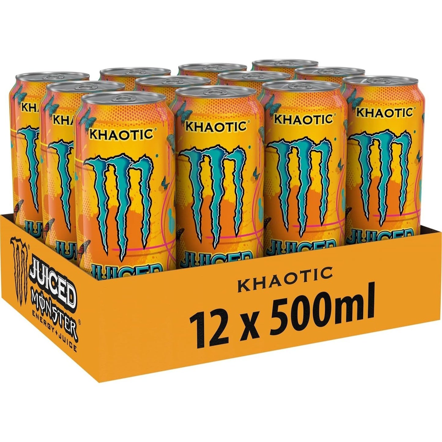 MONSTER ENERGY Bebida Energética, Refresco Energético, Pack 12/24 Latas de 500ml