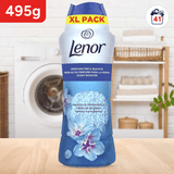 LENOR Perlas Lavadora Perfumadas para la Ropa, Suavizante con Fragancia Frescor de Abril, Potenciador de Frescor, 41 Lavados, 495g