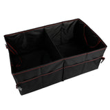 Organizador Maletero Coche con 4 Compartimentos de Rejilla y 2 Compartimentos Grandes, Plegable para Optimizar Espacio, Fijarlo de Forma Segura al Maletero, 63x39x25cm