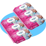 Toallitas Húmedas, Cuidado e Hidratación Profunda, Fibras Ultrasuaves ideales para Piel Sensible, Perfume Fresco, Packs de 3/6/9/12 Unidades, 360/720/1080/1440 Toallitas
