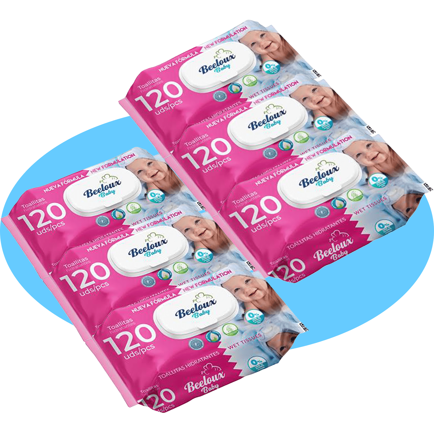 Toallitas Húmedas, Cuidado e Hidratación Profunda, Fibras Ultrasuaves ideales para Piel Sensible, Perfume Fresco, Packs de 3/6/9/12 Unidades, 360/720/1080/1440 Toallitas