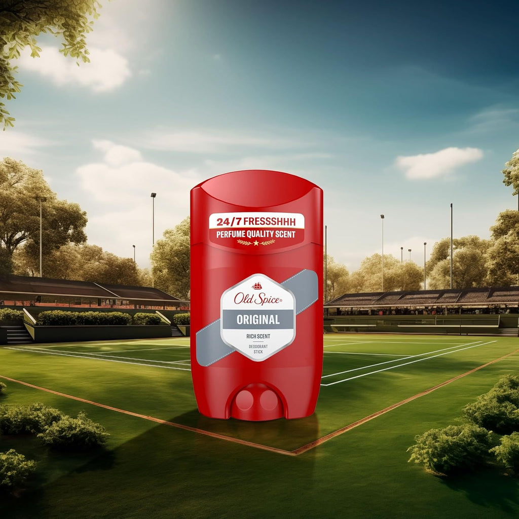 Old Spice Original Pack 6 Desodorante en Barra Para Hombres, Fresco 24 Horas, Ideal para Uso Diario, Perfume Duradero, Sin Aluminio, Fragancia Excepcional a Canela, Vainilla y Cítricos, Protección Contra El Mal Olor, 50ml por Barra