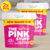 The Pink Stuff 2 x 850g, Limpieza Hogar Pasta Limpiadora Multiusos ideal para Eliminar Manchas y Suciedad, Eficaz y Concentrado, Fácil Aplicación, Pack Ahorro de 2 Unidades de 850g