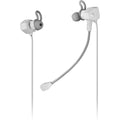 Mars Gaming MIHX, In-Ear con Dual Driver 10mm + HAPTIC Sense, Sonido Envolvente con Graves Potenciados, Micrófono Extraíble y Fijo, Control de Volumen y Mute, Compatibilidad Total, Blanco