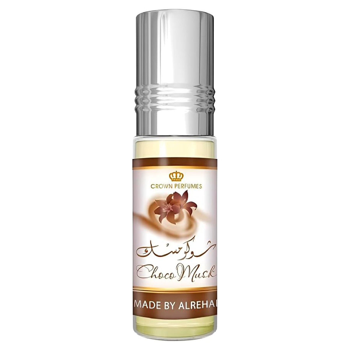 Al Rehab Choco Musk Perfume Árabe en Aceite Concentrado para Aromatizar la Piel durante Todo el Día con Aroma Dulces de Chocolate y Vainilla sin Alcohol en Formato Roll-On Portátil, 6 ml