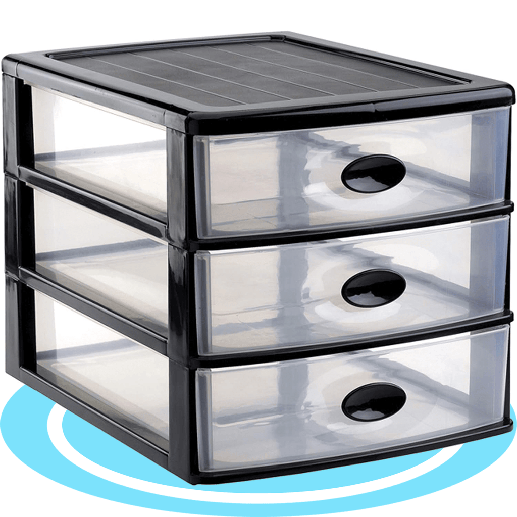 Cajonera Plastico, Organizador de Cajones, Cajones de Almacenamiento de Plástico Transparente, Cajonera de Escritorio, Organizadores Apilables e Impermeables para Ropa, Zapatos, Juguetes y Objetos, Cajas de Clasificación Resistentes