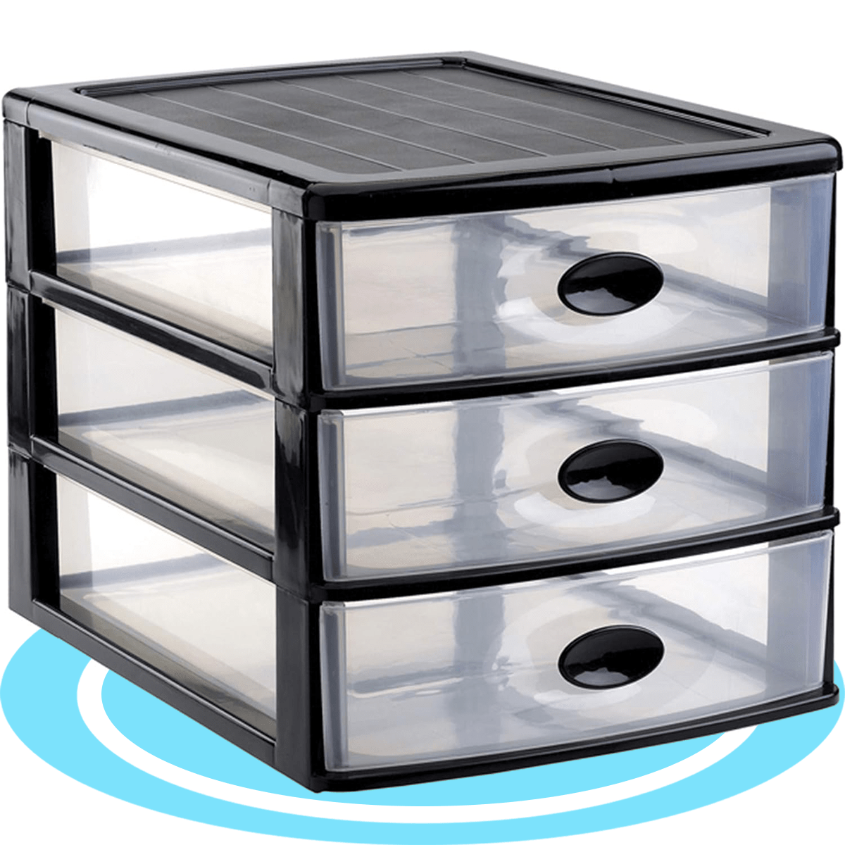 Cajonera Plastico, Organizador de Cajones, Cajones de Almacenamiento de Plástico Transparente, Cajonera de Escritorio, Organizadores Apilables e Impermeables para Ropa, Zapatos, Juguetes y Objetos, Cajas de Clasificación Resistentes
